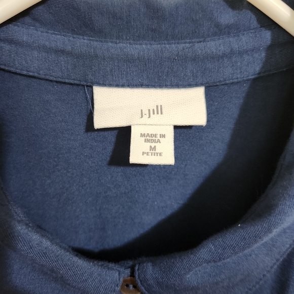 JJill soft jersey knit midi dress button down sleeveless with collar siz…‎ - Picture 3 of 9